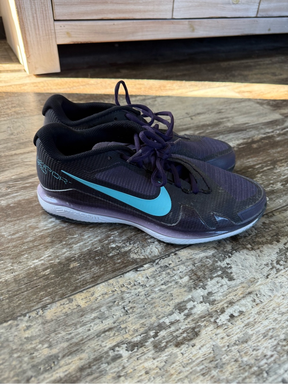 NikeCourt Air Zoom Vapor Pro 'Dark Raisin Copa' tennis shoes - 8.5